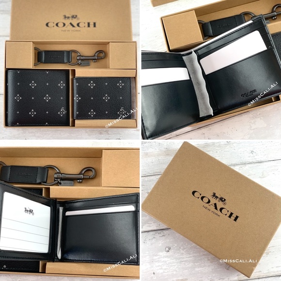 COACH 3-in-1 Men’s Boxed Set Wallet Card Case - Picture 15 of 15